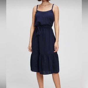 Gap NWT large navy gauze dress.